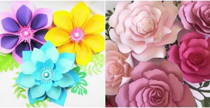 Flores de papel para la decoración del día de la madre